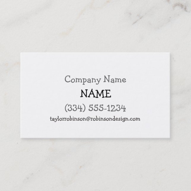 Green Farm Tractor with Yellow;  Green & White Business Card (Front)