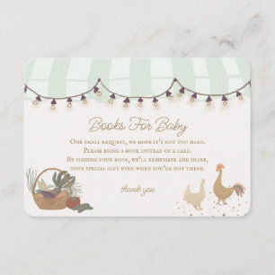 Green Farmers Market Farm Books for Baby Insert