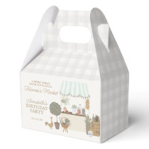 Green Farmers Market Farm Fresh Birthday Favor Boxes