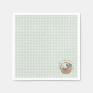 Green Farmers Market Farm Fresh Napkins