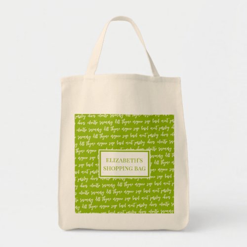 Green Farmers Market Herb Names  Tote Bag