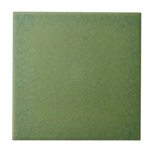 Green Faux Crackle Repro Pilkington Mix  Match Ceramic Tile