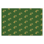 [ Thumbnail: Green, Faux Gold 4th (Fourth) Event Tissue Paper ]