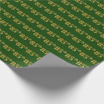 [ Thumbnail: Green, Faux Gold 85th (Eighty-Fifth) Event Wrapping Paper ]