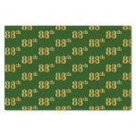 [ Thumbnail: Green, Faux Gold 88th (Eighty-Eighth) Event Tissue Paper ]