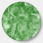 Green Feathers Wireless Charger (Front)