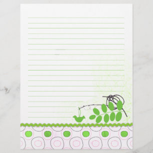 Green Feel Better Binder Lined Flyers