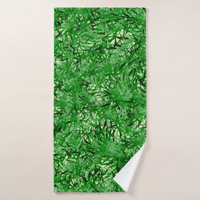Green Fern Bath Set Towel (Bath Towel)