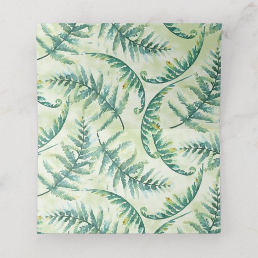 Green Fern Blank Wedding Place Cards Zazzle Green fern blank wedding place cards zazzle