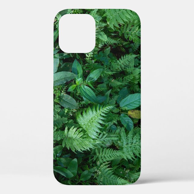 Green Fern Grass Foliage Texture Case-Mate iPhone Case (Back)