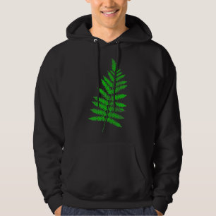 Green Fern leaves I love nature garden gardening b Hoodie