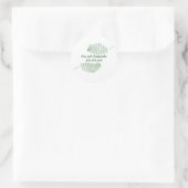 Green Ferns, Save the date Wedding stickers (Bag)