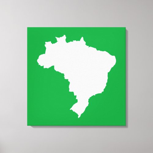 Green Festive Brazil at Emporiomoffa Canvas Print