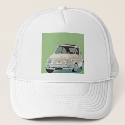 Green Fiat 500 Trucker Hat