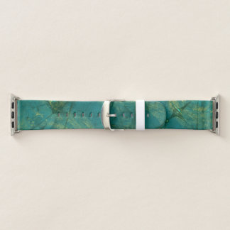 Green fibers abstract apple watch band