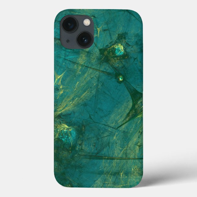 Green fibers abstract Case-Mate iPhone case (Back)