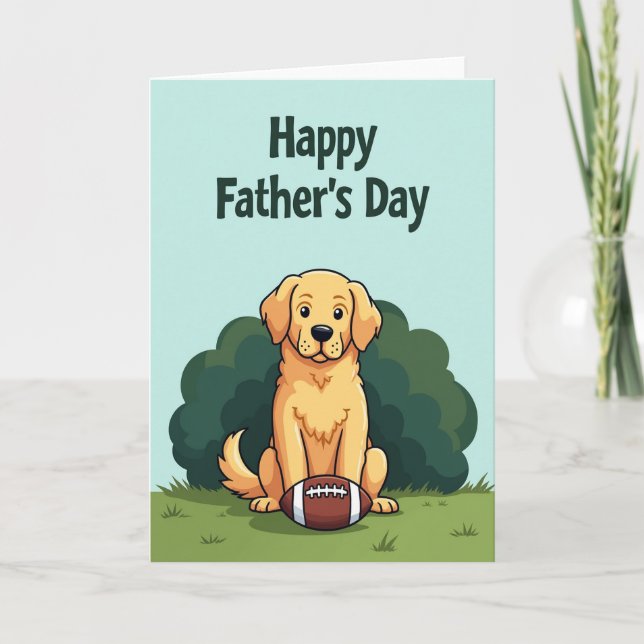 Green Field Fathers Day Card (Front)