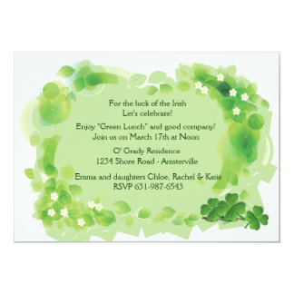 Green Field St. Patrick's Day Invitation