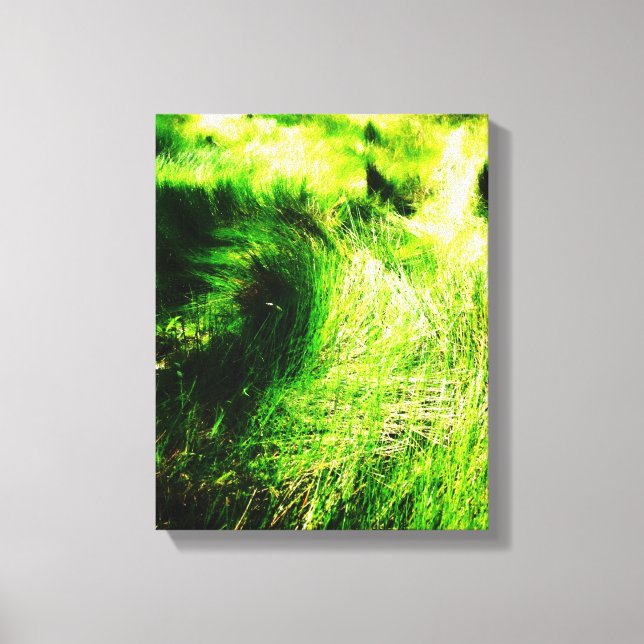 Green field - Wrapped Canvas Print (Front)