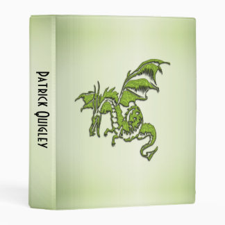 Green Fighting Dragon Mini Binder