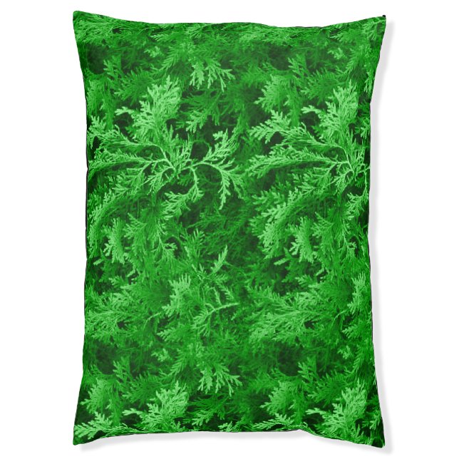 Green Fir Pet Bed (Front Vertical)