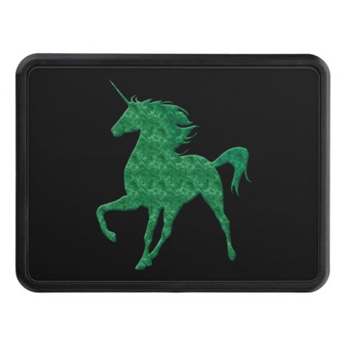 Green Fire Unicorn Hitch Cover