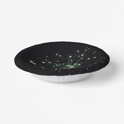 Green Firework Glow Sparks Paper Bowls