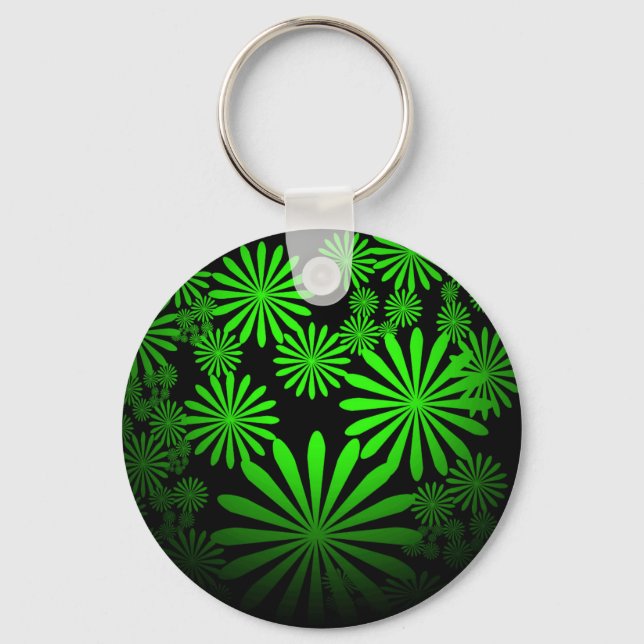 Green Fireworks Keychain (Front)