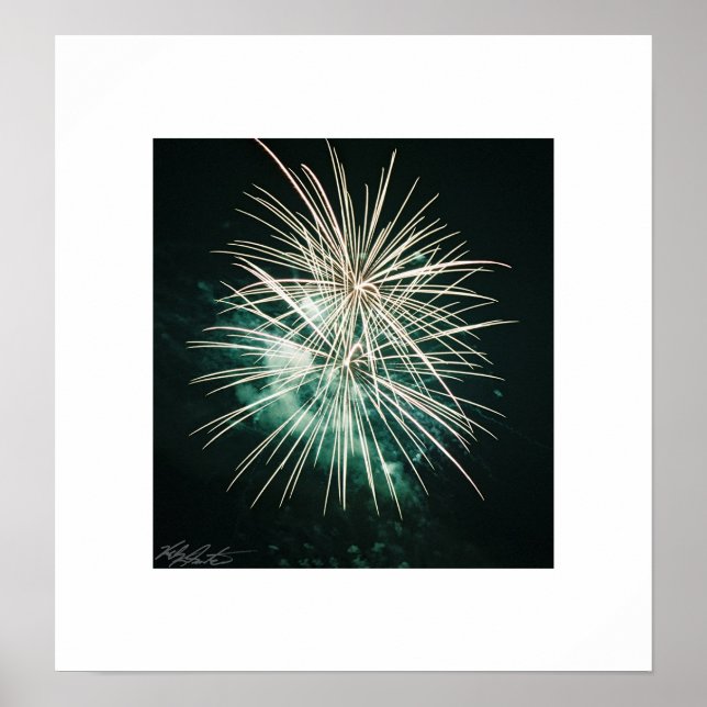Green Fireworks Poster (Front)