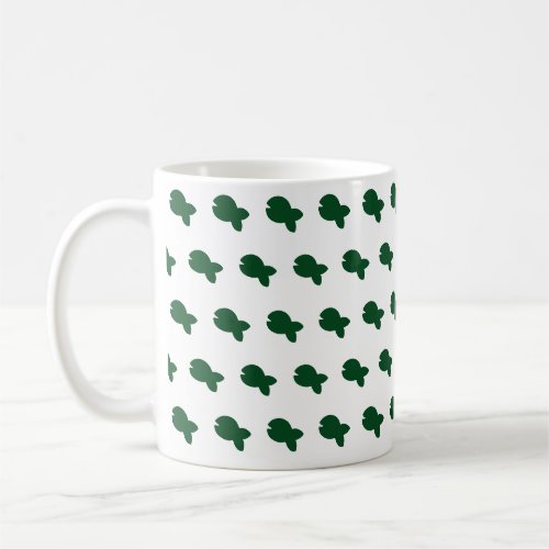 Green Fishy Fishy White     Coffee Mug