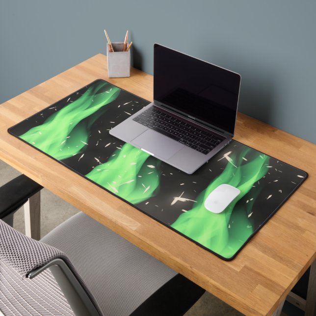 Green flame desk mat (Office 2)