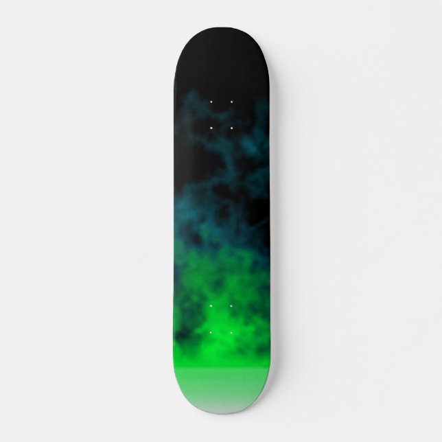 Green Flame Skateboard Deck (Front)
