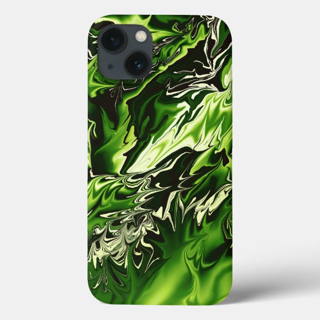 Green Flames Case-Mate iPhone Case (Back)