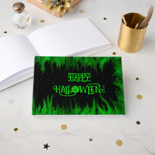 Green Flames in the Starlight Sky Guest Book