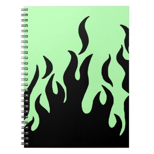 green flames notebook