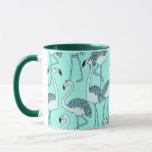 Green Flamingo Mug