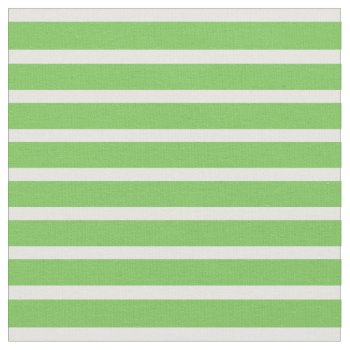 Green Flash & White Fine Striped Fabric by StripyStripes at Zazzle