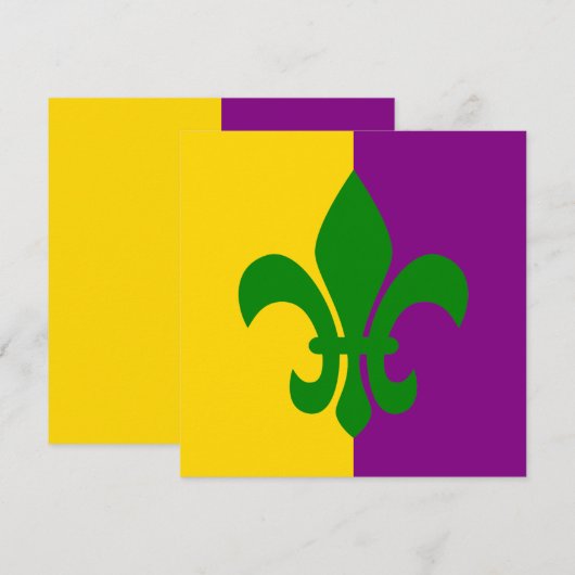 Green Fleur de Lis (Front/Back)