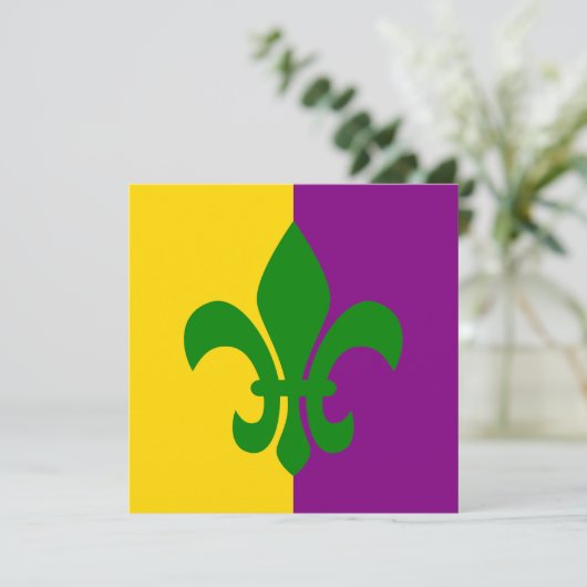 Green Fleur de Lis (Standing Front)
