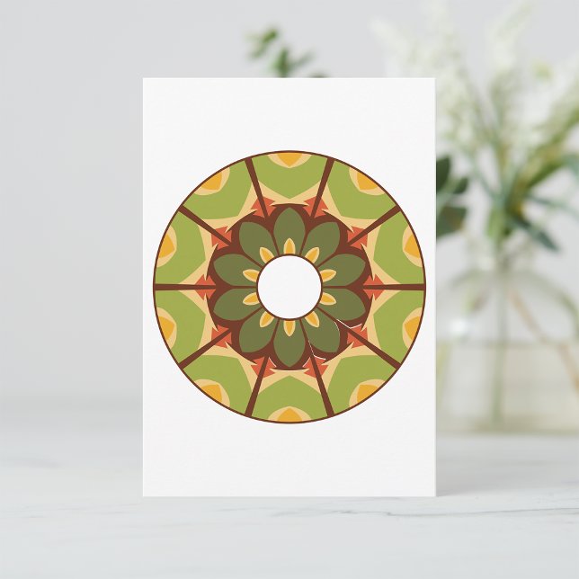 Green Floral Art Invitations (Creator Uploaded)