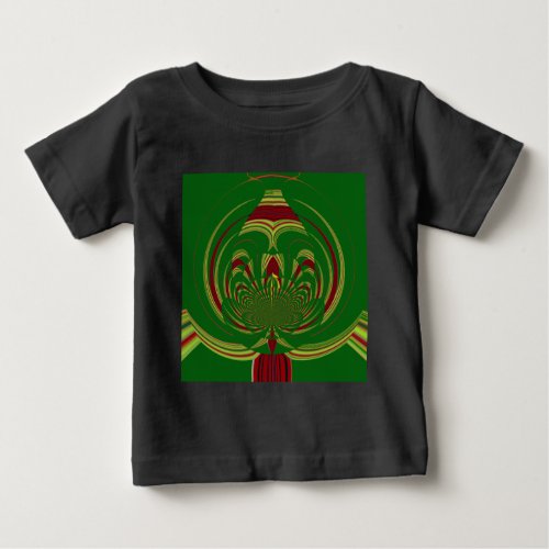 Green Floral Baby T_Shirt