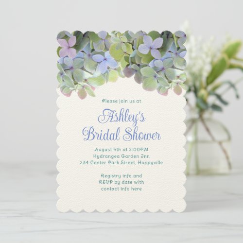 Green Floral Custom Bridal Shower Invitation