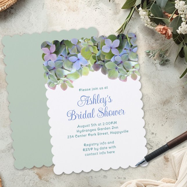 Green Floral Custom Bridal Shower Invitation (Creator Uploaded)