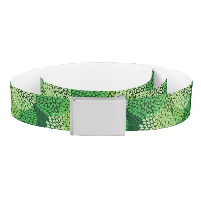 Green floral pattern belt (Coil)
