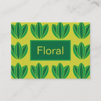 Green Floral Pattern