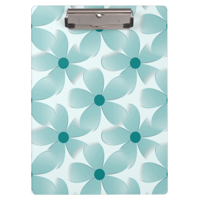 Green floral pattern. clipboard (Front)