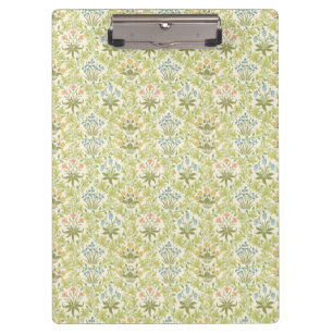 Green floral pattern girly women clipboard