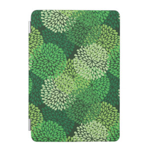 Green floral pattern iPad mini cover