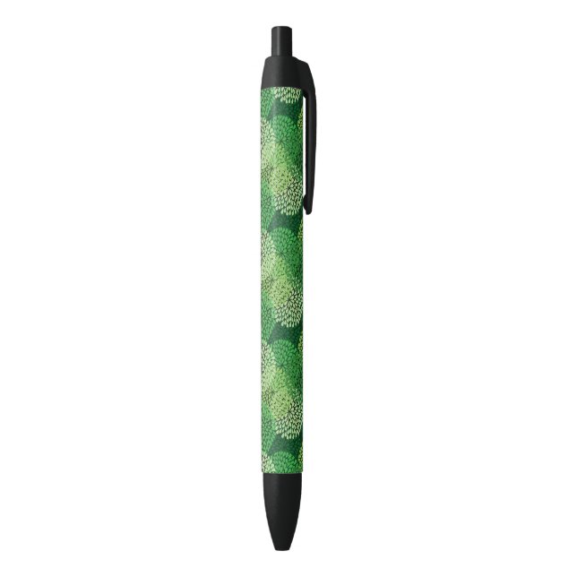 Green floral pattern pen (Bottom (Vertical))