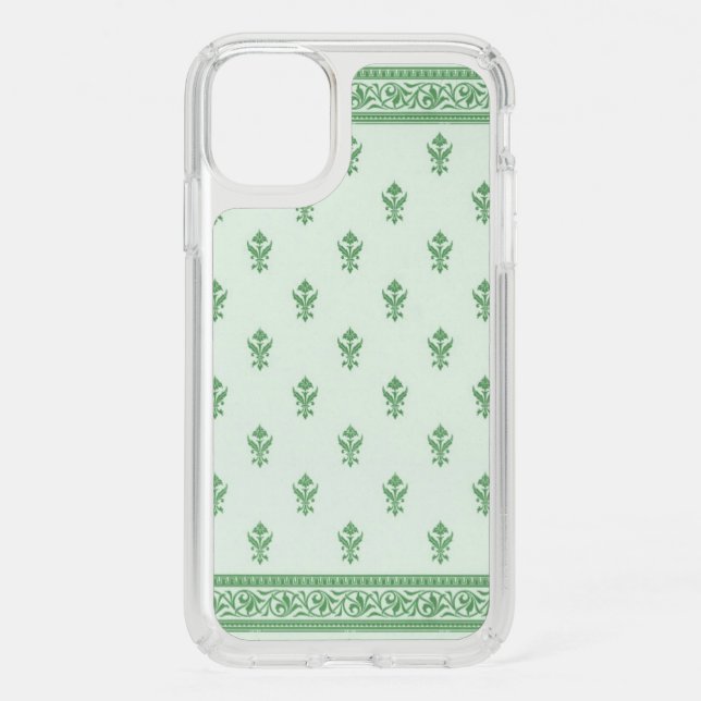 Green Floral Pattern  Speck iPhone 11 Case (Front)